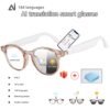 AI Smart Glasses, Smart Glasses With 160 Languages Real Time Translation Support, Chat GPT System, Hvesbsfsy New Multi-functional Audio Glasses For Men And Women, Built-in Microphone And Speaker, HD Voice Calls And HIFI Music Quality