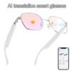 AI Smart Glasses, Smart Glasses With 160 Languages Real Time Translation Support, Chat GPT System, Hvesbsfsy New Multi-functional Audio Glasses For Men And Women, Built-in Microphone And Speaker, HD Voice Calls And HIFI Music Quality