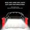 Solar & USB Rechargeable LED Lantern Flashlight, 1800Mah Nickel Battery, Tactical COB Work Light, 4 Modes, Emergency Power Bank Function, Portable for Camping IPX4 Waterproof(1/2pcs Optional)
