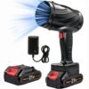 High Power Cordless Leaf Blower with 1pc/2pcs 2.0ah Batteries, Lightweight Design for Lawn Care, Yard, Snow, Pet Hair, Powerful 20000 RPM Cordless Leaf Blower