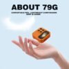 Mini Flip 2G Network Phone, New Xingyu Orange Color, Dual-SIM Dual-standby, Clear Calls, Back-side Flash Screen Reminder Function, 1000mAh Large Capacity, 72-hour Standby Time, Supports Multiple Languages/Bluetooth/music Playback/FM Radio Functions