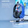 B39 Wireless Headphones, Over-Ear Headset with Microphone, Noise Cancellation, Foldable Lightweight Design, Deep Bass