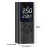 Portable Cordless Tire Inflator with Digital Gauge & LED Light, USB- Rechargeable Fast Air Compressor Suitable for Cars, Bikes, Motorcycles, Sports Equipment, USB- Air Pump for Car Tires, Tires, Emergency Inflation Device