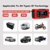12V 6A Smart Car Battery Chargng with LCD Display Smart Battery Trickle Charging Automotive Battery, Temperature Compensation - for Car, Truck, RV, Motorcycle, Lead Acid Batteries, Without Battery