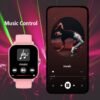 1.83-Inch Full Touch Silicone Strap Smart Sports Watch, Unisex Fitness Outdoor Pedometer, Multiple Watch Faces Available, Wireless Call, Multiple Sports Modes, Remote Camera, Alarm Function, TFT Display, Equipped with 260Mah Battery