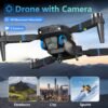 product-fancy-470a584c-d793-4202-86ee-2807b79b5445-1 Beginner Adult 2-Camera Drone, 2.8-Inch LCD Screen, Professional Brushless Motor 270° Obstacle Avoidance, Altitude Hold 3D Flips 3 Speeds Headless Mode One-Key Takeoff/Landing, Foldable RC Quadcopter Supports 32G SD Card