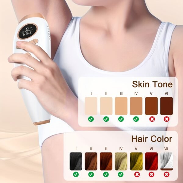 IPL Hair Removal Device For Women And Men, IPL Permanent Hair Remover 999900 Flashes For Arm Leg Back Whole Body Us