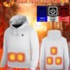 Men'S 5-Zone Heated Hooded Sweatshirt & Suit, Heated Coat, Heated Hoodie, Heated Vest Men, Mens Hoodies, Winter Coats For Men, Winter Gear, Heated Clothes, Heated Sweatshirt, Heating Coat, Winter Camping, Heating Vest, Heated Suit, Heating Clothes