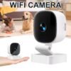 WiFi Security Camera Indoor with Night Vision, Two-Way Talk, Motion Alerts & Cloud/SD Storage Suitable for Monitor, Elderly Care, Pet Cam, Wireless Camera System with App Alerts for Home Surveillance
