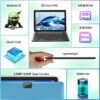 Android 13 2-in-1 Tablet with Keyboard, 4 Core Processor, 10.1 Inch, 7(3+4)GB RAM+64GB ROM, 1TB Expandable Storage, 6000mAh Battery, 5G WiFi 6, 2MP+8MP Dual Camera, 1280 * 800 FHD IPS Screen, Comes with Keyboard, Case, Stylus, And Pen.Stylus Without Electricity
