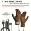 Intelligent Temperature-controlled Electric Heating Gloves, with Three-level Intelligent Temperature Adjustment, Double-sided Heating. It Features a Touch Screen Design and Is a Great Gift for Winter.