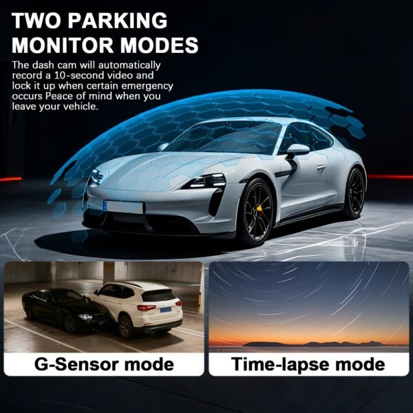 [FOXGOD] High-quality Vehicle Black Box with 5G Wifi, 4 Cahnnels& 2 Cahnnels FHD 1080P Dash Cam, 8 IR Lights, WDR, Car Driving Recorder with Multi-functional Rear Camera, Parking Monitor, G-sensor, Loop Recording, No Card/32g Card Optional