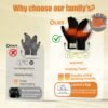 Intelligent Temperature-controlled Electric Heating Gloves, with Three-level Intelligent Temperature Adjustment, Double-sided Heating. It Features a Touch Screen Design and Is a Great Gift for Winter.