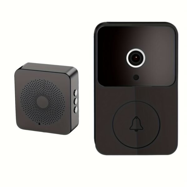 Wireless Video Doorbell with Two-Way Communication, Wi-Fi Connectivity, High Definition, Night Vision Capabilities, Remote Control Via App, Easy Setup, And HD Cameras for Home Security
