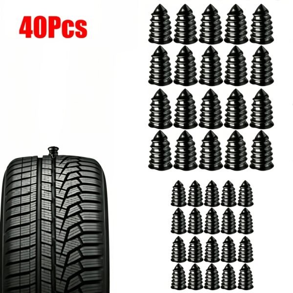 20/pcs Tire Repair Rubber Nail Kit, Suitable for Car/Motorcycle/Truck/Scooter, Quick Self-Service Screw Rubber Nail Vacuum Tire Puncture Repair Tool