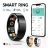 product-fancy-598e7dad-3541-46b2-ac3b-1adad0e35acf Smart Ring for Women & Men, Sleep and Fitness Tracker with Step, Distance and Calorie Monitoring, Exercise Records, Remote Camera Control, IP68 Waterproof Activity Ring, Compatible with iOS & Android