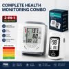 Wrist Blood Pressure Monitor – Automatic Digital BP Monitor with Adjustable Cuff, Large LCD Display, Pulse Rate & Irregular Heartbeat Detection, Portable Home Use Blood Pressure Machine for Seniors and Adults