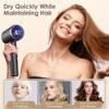product-fancy-5ceaa33a-391c-4eb2-bff3-cac75ed11687 Professional Ionic Hair Dryer, Powerful 1600W Quick Dry Low Noise Hair Dryer with 2 Concentrator Nozzles 1 Diffuser Attachment 3 Combs One Multi-Purpose Hanger for Home Salon Travel (Gray, White, Red, Green, Purple, Pink)
