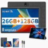 26GB (6+20) RAM And 128GB ROM New Tablet PC, 1TB SD Expansion, 1280X800 HD IPS, GMS, Wi-Fi Connectivity, 10.1-Inch Android 15 Tablet (No Adapter), Optional: Tablet And Stand Case Or Tablet And Keyboard Set, Perfect for Holiday/Birthday Gifts, 2026