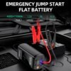 Soulor Car Jump Starter, 3000A to 6000A Portable Starter Power Supply, 2-In-1 Inflatable for All-In-One Multi-Functional Upgraded Version, 12V Quick Start Car, Suitable for All Cars, LED Emergency Lights, Compass, USB Input/Output
