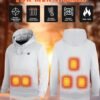 Men'S 5-Zone Heated Hooded Sweatshirt & Suit, Heated Coat, Heated Hoodie, Heated Vest Men, Mens Hoodies, Winter Coats For Men, Winter Gear, Heated Clothes, Heated Sweatshirt, Heating Coat, Winter Camping, Heating Vest, Heated Suit, Heating Clothes