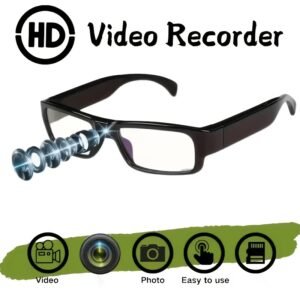 1pc Smart Glasses with Camera, 1080P HD Camera, Digital Video Recorder Camcorder Eye Protection DV Camera Glasses Video Glasses, Recording Portable Camera Ultra Clear Camera Glasses with 32/64GB Memory Card, Long-lasting Battery Life, USB Interface