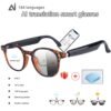 AI Smart Glasses, Smart Glasses With 160 Languages Real Time Translation Support, Chat GPT System, Hvesbsfsy New Multi-functional Audio Glasses For Men And Women, Built-in Microphone And Speaker, HD Voice Calls And HIFI Music Quality