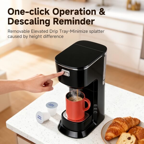 The Coffee Machine Is Fast And Convenient, Allowing You to Start Your Specialty Coffee Routine with Just One Button. Achieve Coffee Freedom At Home with Its Compact Design, Making It A Perfect Companion for Your Home Coffee Experience, Clearance Deal