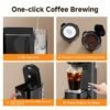The Coffee Machine Is Fast And Convenient, Allowing You to Start Your Specialty Coffee Routine with Just One Button. Achieve Coffee Freedom At Home with Its Compact Design, Making It A Perfect Companion for Your Home Coffee Experience, Clearance Deal