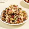 Premium Eight-Treasure Mixed Nut & Seed Bar (8.8oz/250g) - Crunchy Fruit & Nut Cake With Almonds, Walnuts, Red Dates & Blackcurrants - Perfect Gift For Office, School & Movie Nights