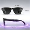 Budget Wearable AI Eyeglasses with Camera Flashlight, Instant Multi-Language Translation, Touch Control, Voice Assistant for Call, Music And Video Record