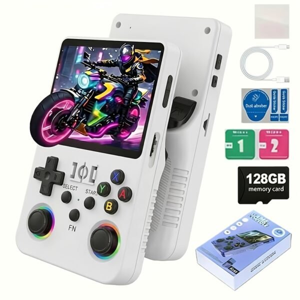 product-fancy-69a32718-81ef-464b-b089-a9ef3effff0b-1 Retro R36S Handheld Game Console, 128GB Portable Game Console, 3.5-Inch HD Gaming Console, Long Battery Life, Dual Analog Sticks, Stable Gameplay, Perfect for Gaming Enthusiasts, Best Men's Birthday Gift Set, Five Colors Available