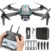 TONG LI Remote Control Airplane for Adults, Portable Foldable Quadcopter Drone, No Camera/Single Camera/Dual Camera Options, Gift, HD Aerial Photography, Headless Mode, 3D Flips, Electronic Gyro Stabilization, Gesture Selfie, Waypoint Flight, One-Key