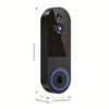 1440P Wireless Smart Doorbell, WiFi Camera, Night Vision Function, Artificial Intelligence Snapshot, Rechargeable Battery, Photo And Video Taking, Two-way Intercom, Local Storage