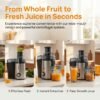 Fruit And Vegetable Centrifugal Juicer - 2-speed Adjustable Juicer with 3-inch Wide Feed Chute, Equipped with A 0.52-quart Juice Cup And A 54oz Pulp Container, Easy-to-clean Electric Juicer