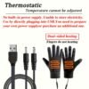 Winter Warm Gloves, Electric Heating Gloves, Intelligent Three-level Temperature Control, Double-sided Heating, Automatic Power-off at High Temperature, Comfortable Liner,Requires a USB Power Source to Be Used,An Excellent Winter Gift.