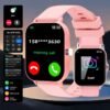 1.83-Inch Full Touch Silicone Strap Smart Sports Watch, Unisex Fitness Outdoor Pedometer, Multiple Watch Faces Available, Wireless Call, Multiple Sports Modes, Remote Camera, Alarm Function, TFT Display, Equipped with 260Mah Battery