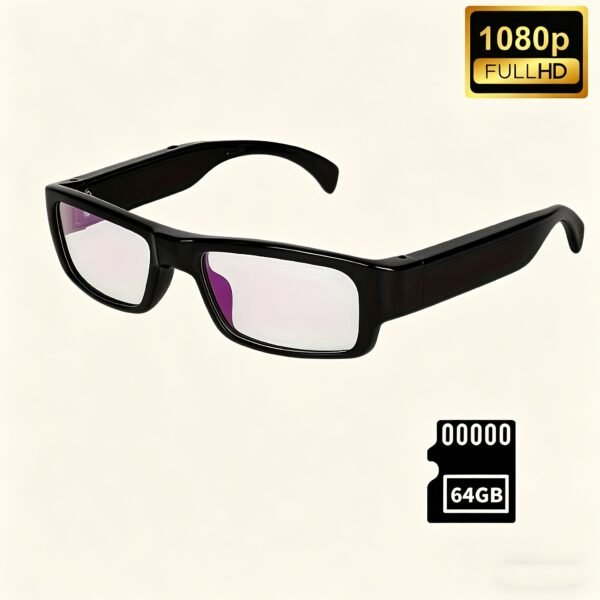1pc Smart Glasses with Camera, 1080P HD Camera, Digital Video Recorder Camcorder Eye Protection DV Camera Glasses Video Glasses, Recording Portable Camera Ultra Clear Camera Glasses with 32/64GB Memory Card, Long-lasting Battery Life, USB Interface