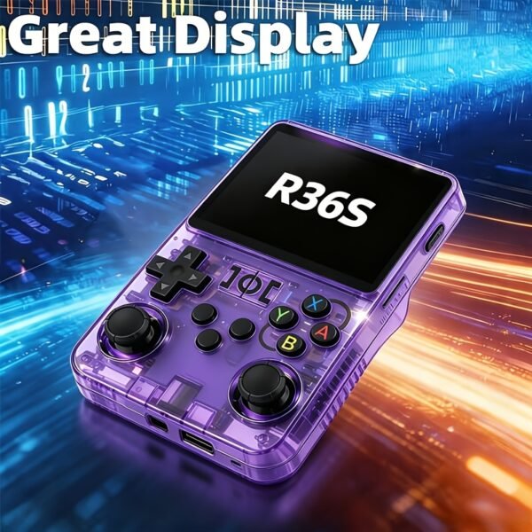 product-fancy-72bfa49d-037a-41c0-96a6-3f0017bfda96-2 Retro R36S Handheld Game Console, 128GB Portable Game Console, 3.5-Inch HD Gaming Console, Long Battery Life, Dual Analog Sticks, Stable Gameplay, Perfect for Gaming Enthusiasts, Best Men's Birthday Gift Set, Five Colors Available