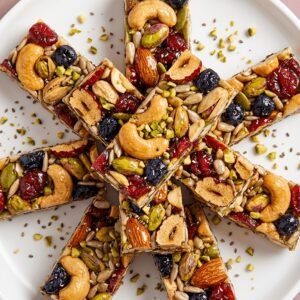Premium Eight-Treasure Mixed Nut & Seed Bar (8.8oz/250g) - Crunchy Fruit & Nut Cake With Almonds, Walnuts, Red Dates & Blackcurrants - Perfect Gift For Office, School & Movie Nights