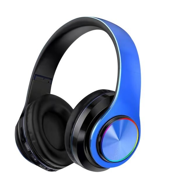 B39 Wireless Headphones, Over-Ear Headset with Microphone, Noise Cancellation, Foldable Lightweight Design, Deep Bass