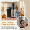 Fruit And Vegetable Centrifugal Juicer - 2-speed Adjustable Juicer with 3-inch Wide Feed Chute, Equipped with A 0.52-quart Juice Cup And A 54oz Pulp Container, Easy-to-clean Electric Juicer