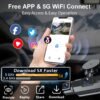 [FOXGOD] High-quality Vehicle Black Box with 5G Wifi, 4 Cahnnels& 2 Cahnnels FHD 1080P Dash Cam, 8 IR Lights, WDR, Car Driving Recorder with Multi-functional Rear Camera, Parking Monitor, G-sensor, Loop Recording, No Card/32g Card Optional