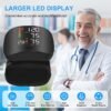 Automatic wrist blood pressure monitor, featuring an adjustable cuff, heart rate monitoring, irregular heartbeat alerts and a built-in rechargeable lithium battery. Suitable for blood pressure management in patients with hypertension.