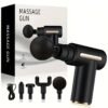 Portable Digital Fascia Gun With 4 Interchangeable Massage Heads, 6-Speed Deep Tissue Muscle Massager, USB Rechargeable, - Ideal Gift For Father'S Day And Valentine'S Day, Mini Massage Gun