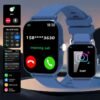 1.83-Inch Full Touch Silicone Strap Smart Sports Watch, Unisex Fitness Outdoor Pedometer, Multiple Watch Faces Available, Wireless Call, Multiple Sports Modes, Remote Camera, Alarm Function, TFT Display, Equipped with 260Mah Battery