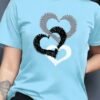 Women's Letter Graphic Print Sporty Fashion Casual Round Neck Short Sleeve T-shirt