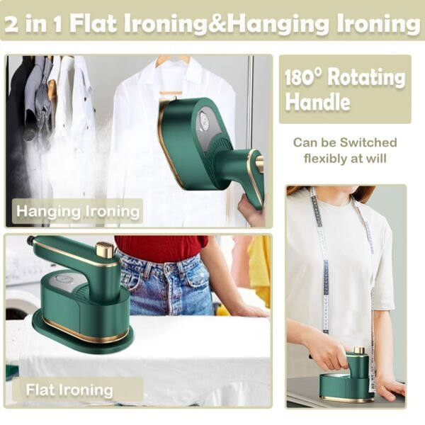 1pc 40W Travel Steamer Iron for Clothes Mini -60ML Portable Ironing Machine Travel Small Size Portable Steamer Travel College Dorm Home Essentials Steamer for Clothes