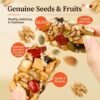 Premium Eight-Treasure Mixed Nut & Seed Bar (8.8oz/250g) - Crunchy Fruit & Nut Cake With Almonds, Walnuts, Red Dates & Blackcurrants - Perfect Gift For Office, School & Movie Nights