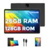 26GB (6+20) RAM And 128GB ROM New Tablet PC, 1TB SD Expansion, 1280X800 HD IPS, GMS, Wi-Fi Connectivity, 10.1-Inch Android 15 Tablet (No Adapter), Optional: Tablet And Stand Case Or Tablet And Keyboard Set, Perfect for Holiday/Birthday Gifts, 2026